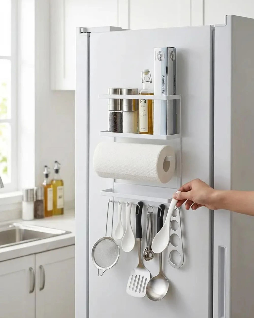 Organizador Magnético de Acero para Cocina
