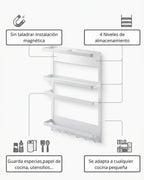 Organizador Magnético de Acero para Cocina